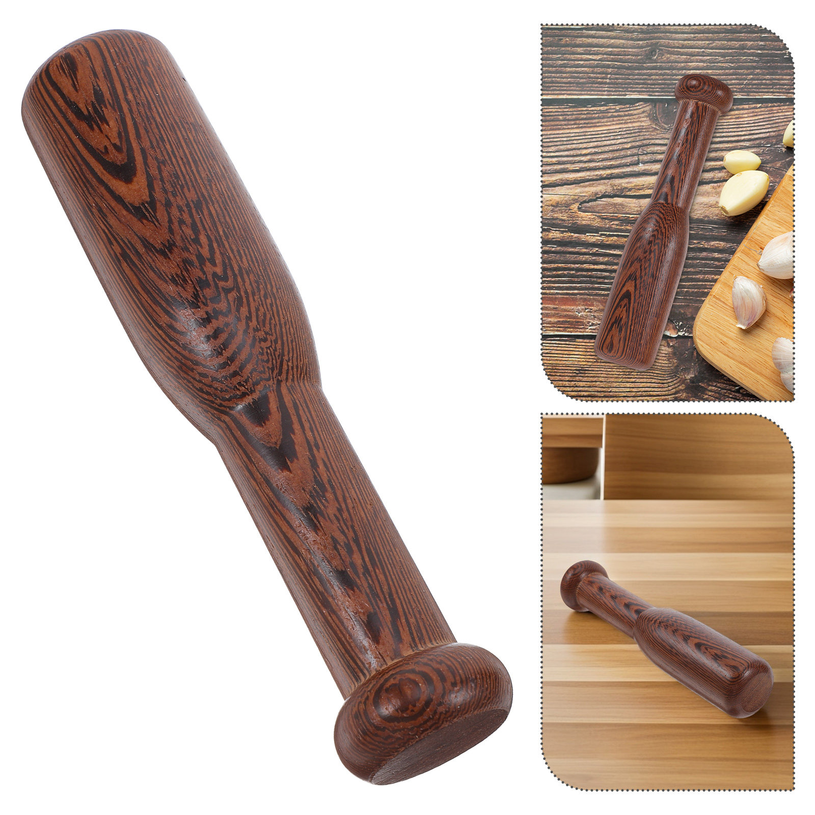 Baby Food Grinder - Natural Wood Hand Grinder Crusher Kitchen