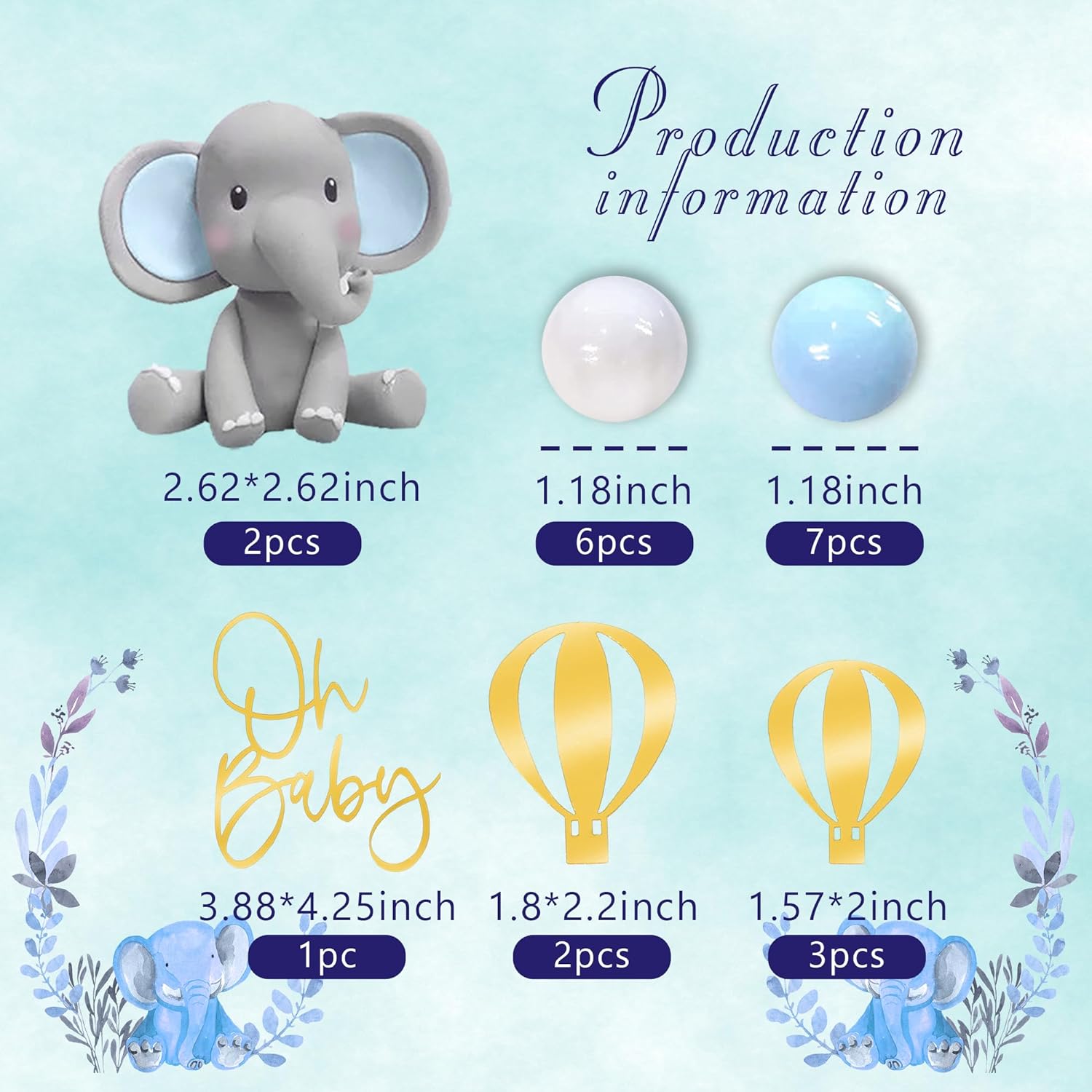 Elephant Cake Decoration Baby  - Baby Food Grinder ulasan dan harga