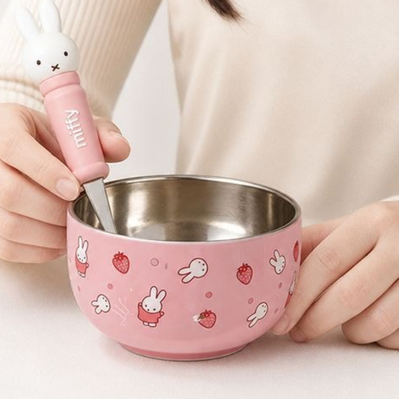 Cartoon Kawaii Miffy Stainless - Baby Food In Japan ulasan dan harga