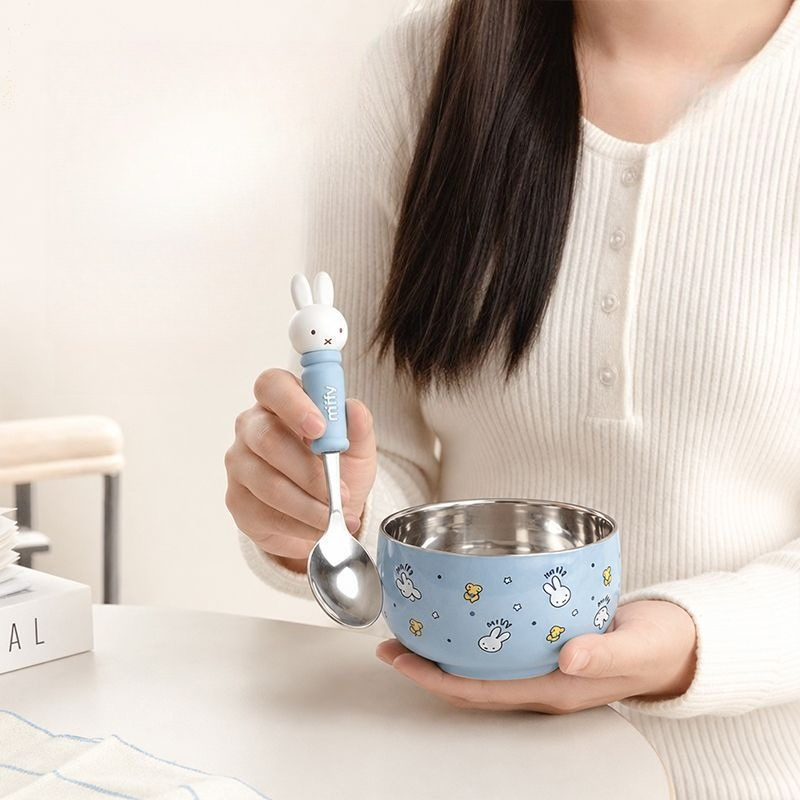 Cartoon Kawaii Miffy Stainless - Baby Food In Japan ulasan dan harga