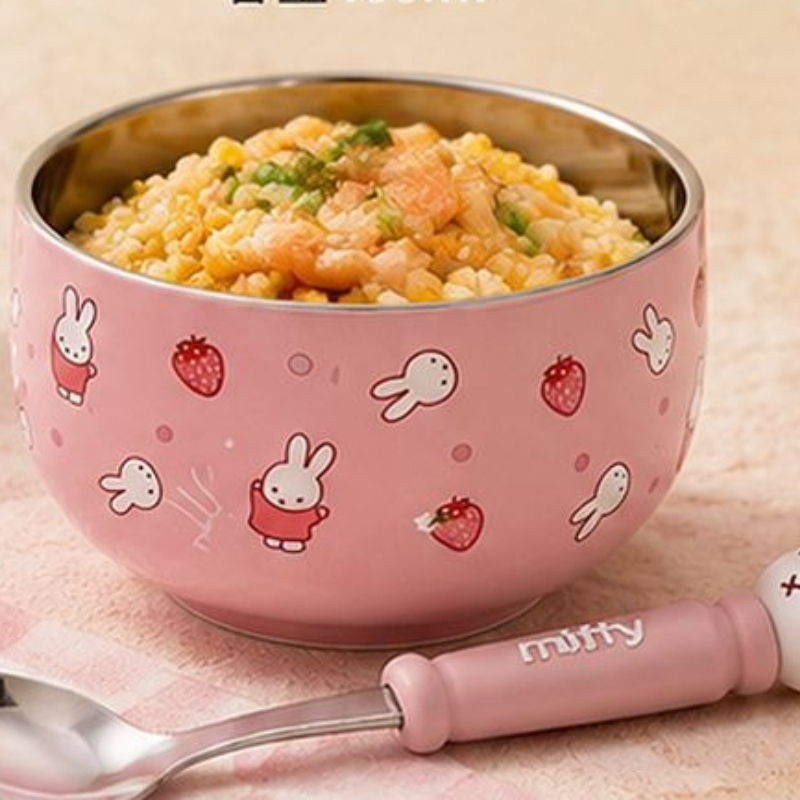 Cartoon Kawaii Miffy Stainless - Baby Food In Japan ulasan dan harga