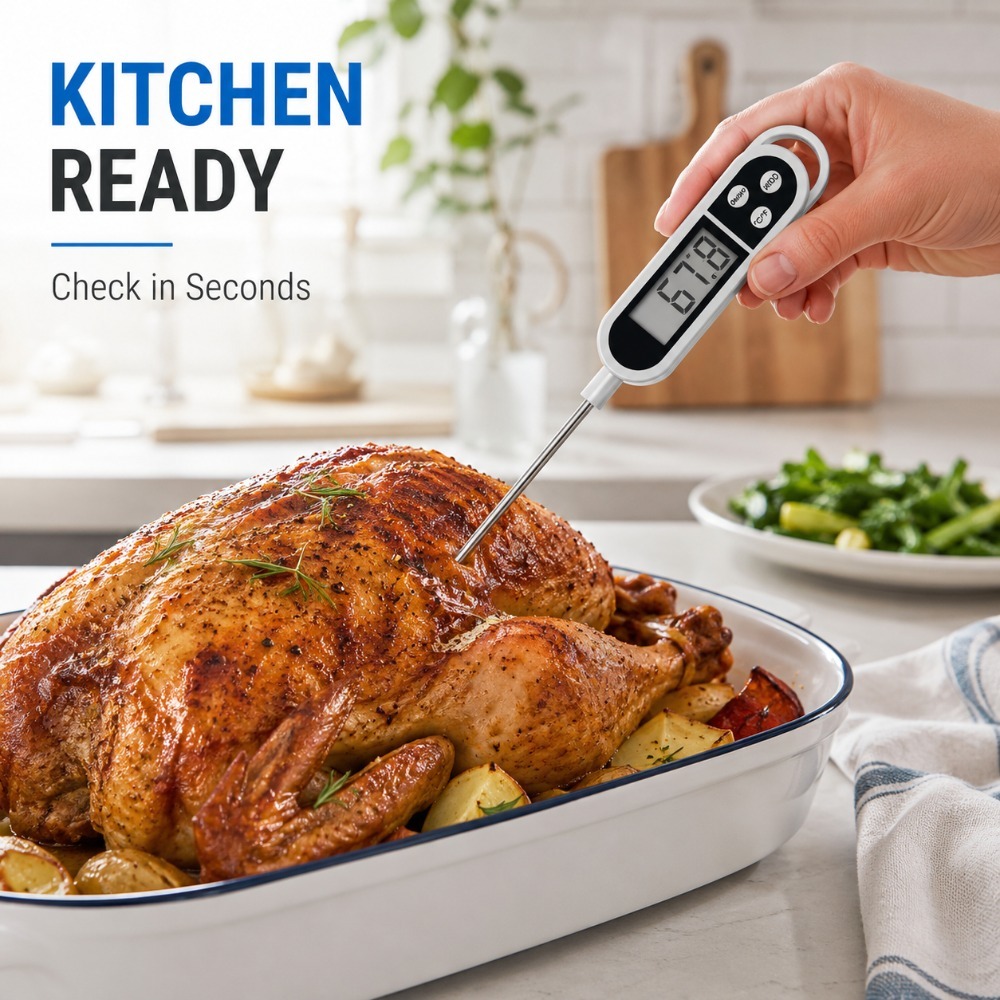 Digital Probe Thermometer Wide - Baby Food With Meat ulasan dan harga