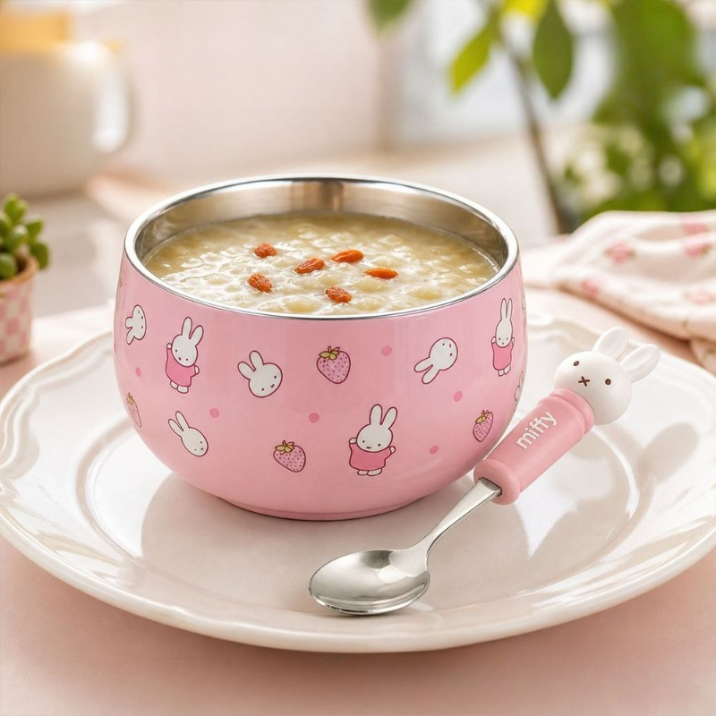 Cartoon Kawaii Miffy Stainless - Baby Food In Japan ulasan dan harga