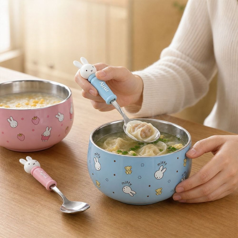 Cartoon Kawaii Miffy Stainless - Baby Food In Japan ulasan dan harga