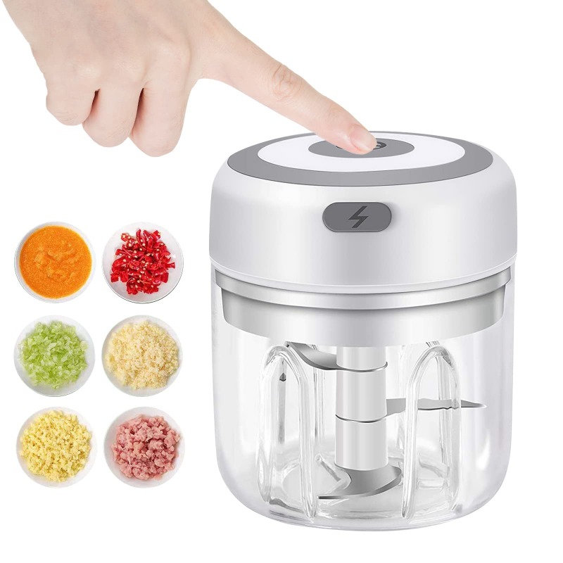 250ML Electric Garlic Grinder  - Baby Food With Meat ulasan dan harga