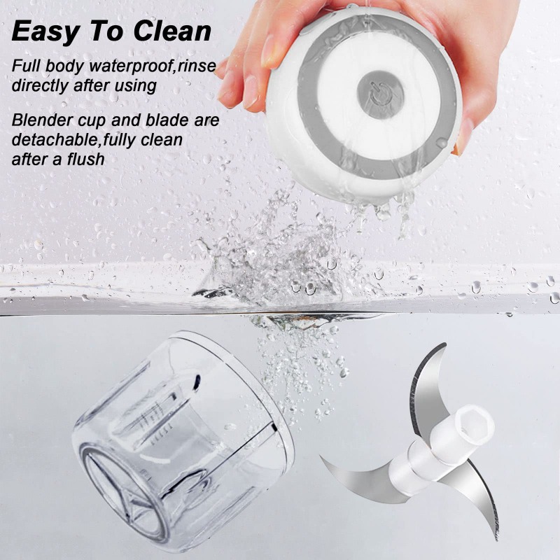 250ML Electric Garlic Grinder  - Baby Food With Meat ulasan dan harga