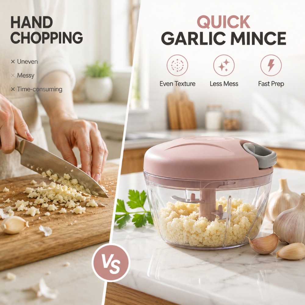 Manual Pull String Garlic Minc - Baby Food With Meat ulasan dan harga