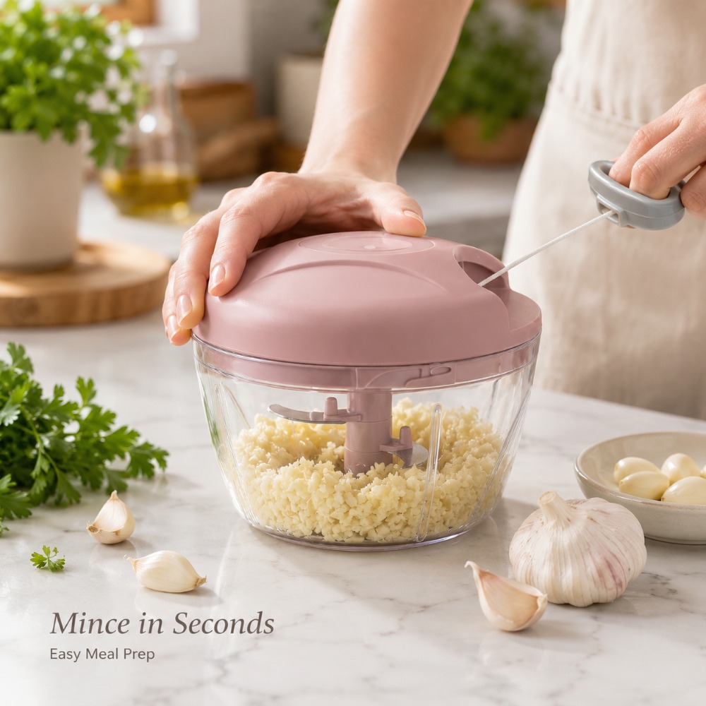 Manual Pull String Garlic Minc - Baby Food With Meat ulasan dan harga