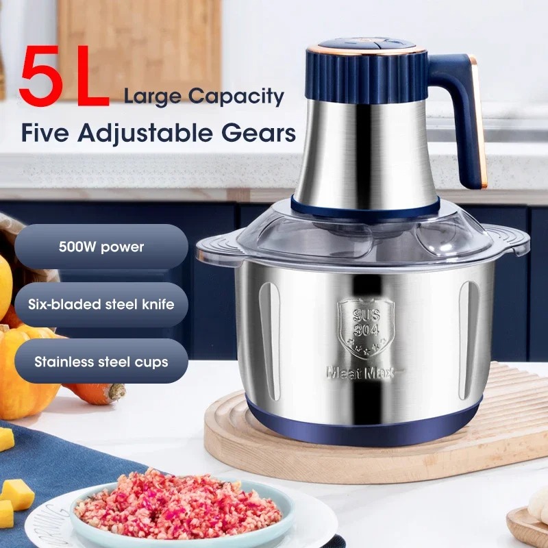 5L Electric Meat Grinder Large - Baby Food With Meat ulasan dan harga