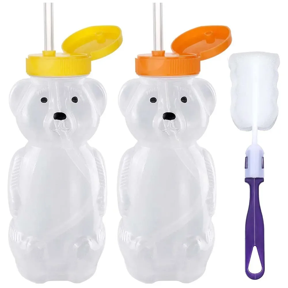 Honey Bear Straw Cups for Babi - Baby Food Bottle ulasan dan harga