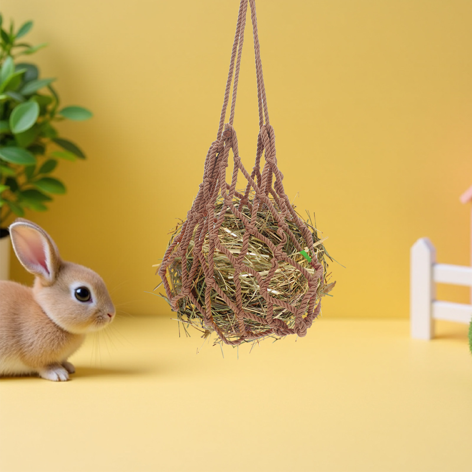 Rabbit Hay Feeder Hanging Tran - Mesh Feeder Bag ulasan dan harga