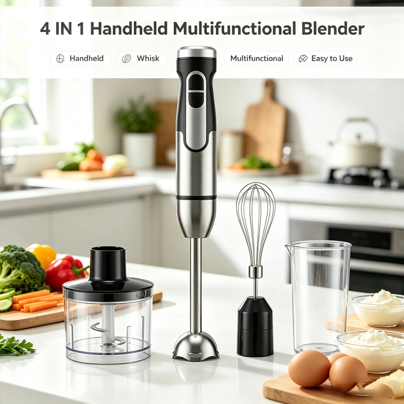 New 4-in-1 Hand Blender Set Mu - Dry Food Baby ulasan dan harga